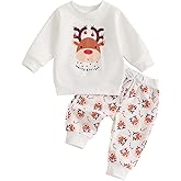 Beautooly Baby Boy Christmas Outfit Cute Merry And Bright Sweatshirt Drawstring Long Pants Toddler Fall Winter Clothes