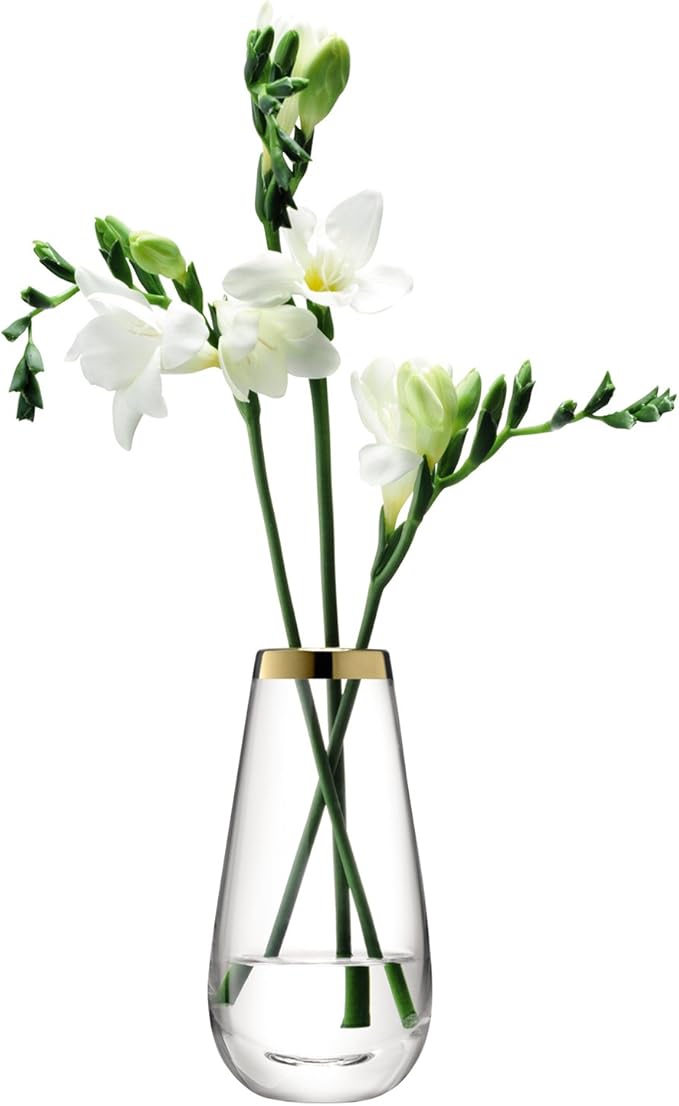 Amazon.co.jp： LSA FLOWER BUD VASE フラワーベース(花器) 高さ14cm ゴールド TLA2162 ホーム＆キッチン