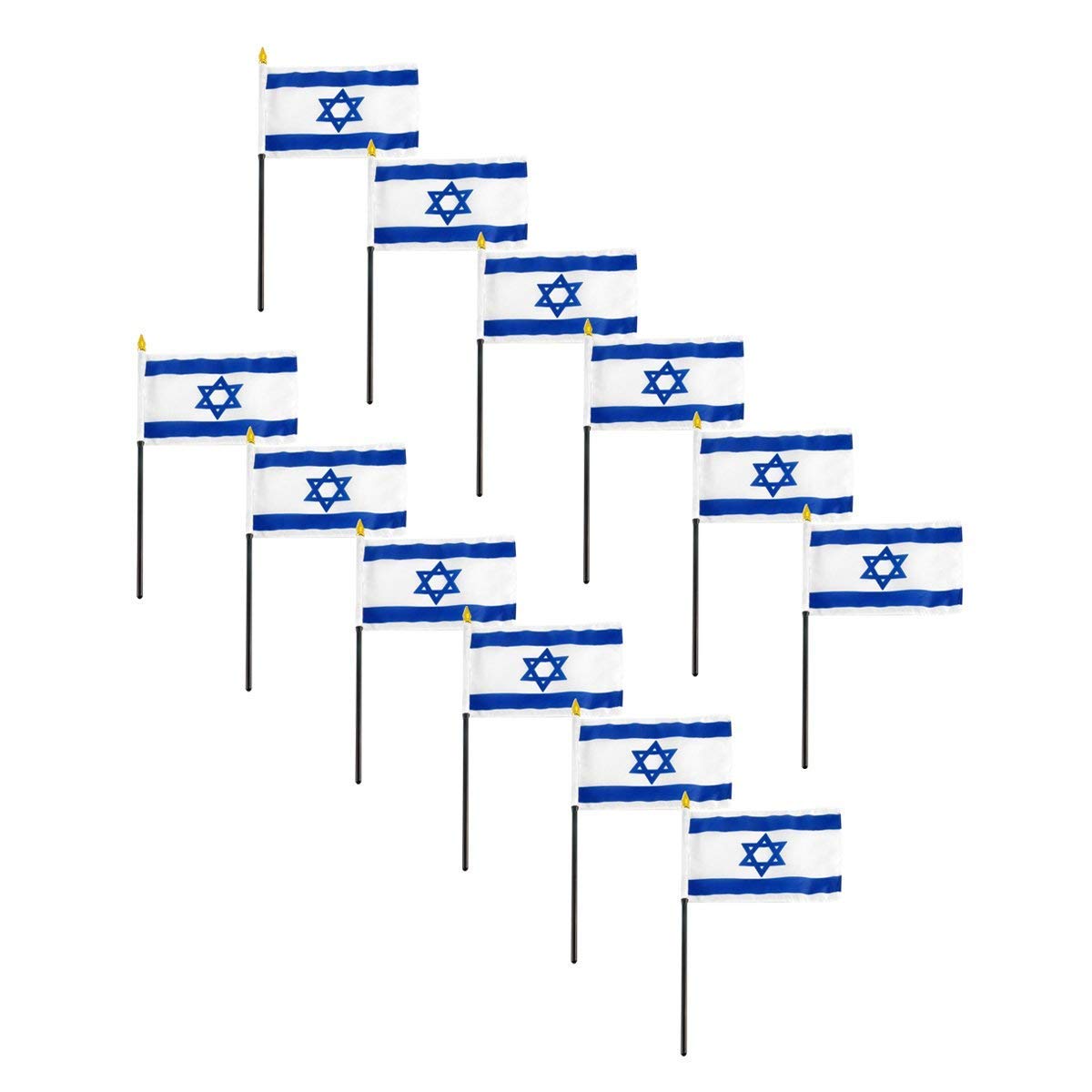 Online Stores Israel Flag 4 x 6 inch - 12 PK