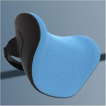Amazon 車用 ネッククッション ネックパッド ヘッドレスト ネックピロー 長距離 ドライブ グッズ 便利 グッズ おしゃれ ネックレスト 取り外せカバー 洗いやすい 車載用 車用品 旅行 綿入り スエード素材 フワフワ 青 ネックパッド 車 バイク
