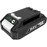 Remate 24V Battery for Bissell Cleanview XR 4054 &amp; Greenworks 24V Battery | Replaces model 4054, fits 3789U, 3797V; compatible with Bissell CleanView XR series cordless vacuum &amp; Greenworks 24V battery