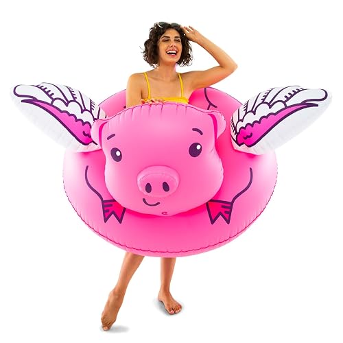 BigMouth Giant Animal Pool Float, Inflatable Floatie Tube, Blow Up Swim ...