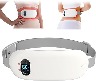 BouZaFoFa Heat Pad for Period Pain Relief, 6 Modes, 3000mAh, USB Wireless Belt