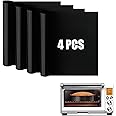 Air Fryer Oven Liners Compatible with Breville Smart Oven Air Fryer Pro BOV845BSS, 4 PCS Non-Stick Oven Liners for Bottom of
