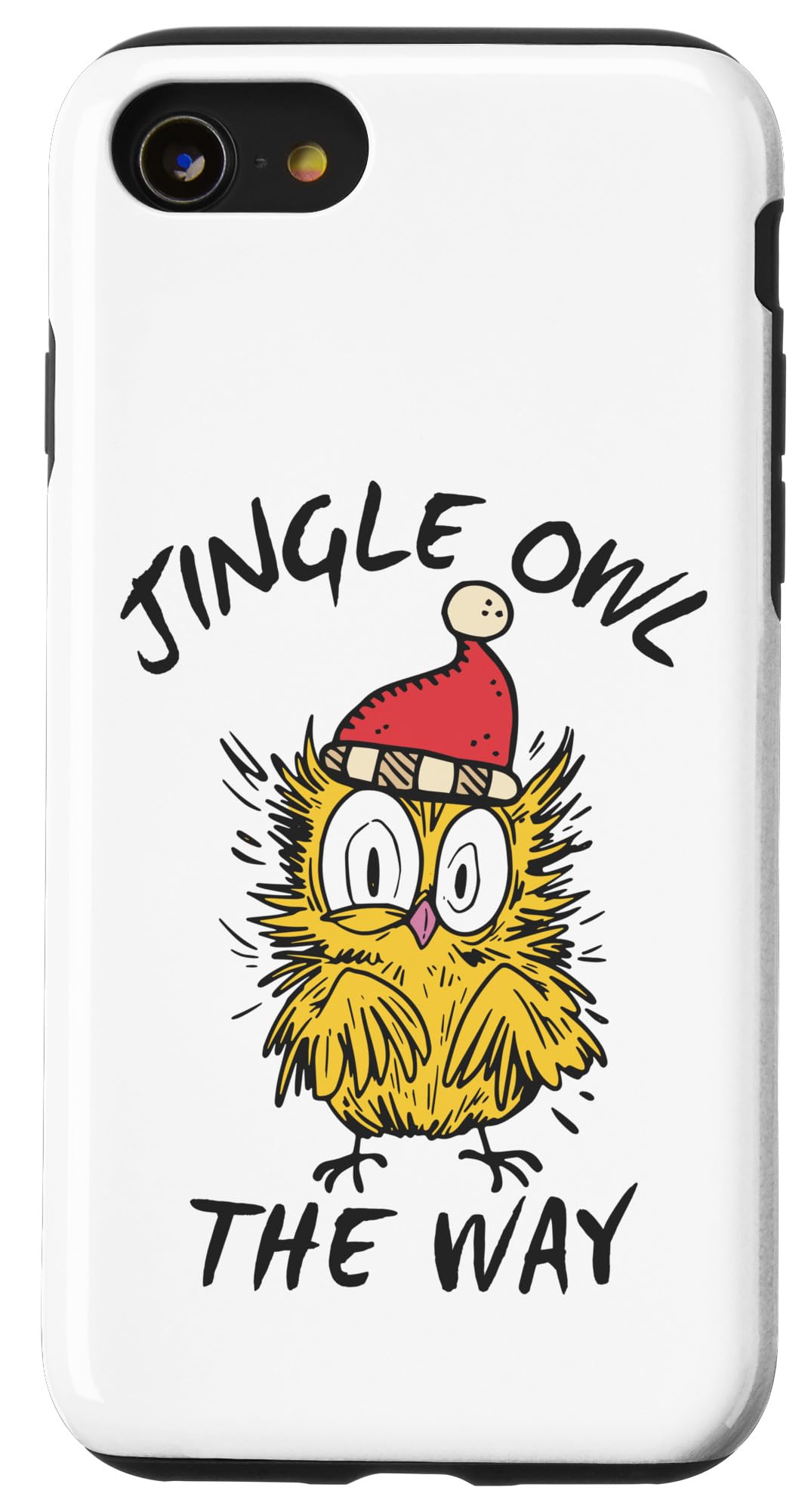 iPhone SE (2020) / 7 / 8 Jingle Owl the way, Funny Santa Owl Christmas Case