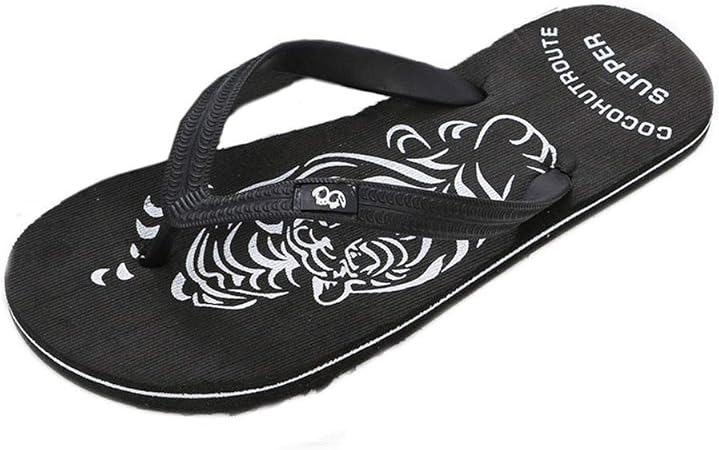 tiger print flip flops