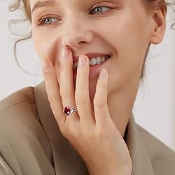 AGRULE 5.2 Carat Ruby Gemstone Ring for Women