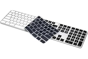 ProElife Ultra Thin Silicone Keyboard Cover Skin for 2023-2021 Magic Keyboard with Touch ID and Numeric Keypad Model-A2520 U.
