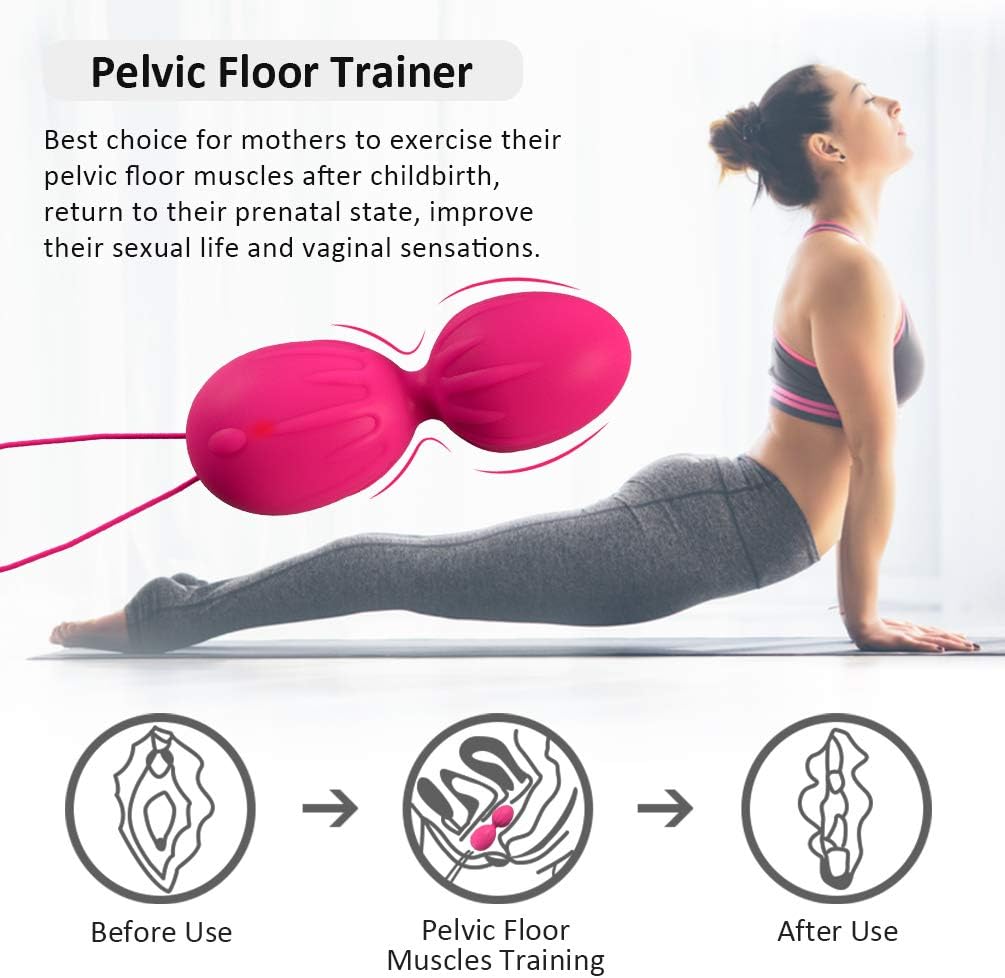 Kegel Balls Exercise Weights for Tightening, 3 in 1 Ben Wa Balls for Women with Remote and 10 Vibration Modes, for Beginners & Advanced Bladder Control & Pelvic Floor Exercise, USB Charging: Health & Personal Care