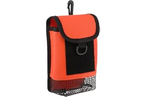 Fiozinx Scuba Diving Gear Bag, Safety SMB Mesh Gear Bag Finger Reel Storage Pocket Carry Case Pouch for Snorkeling Gear & Equipment
