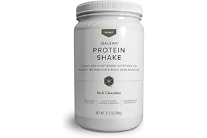 Isagenix Plant-Based IsaLean Protein Shake - Energy Powder with Whole-Food Sourced Vitamins - Supports Lean Muscle Growth & Healthy Metabolism - Rich Chocolate, 27.2 oz (14 Servings)