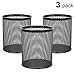 MaxGear Pen Holder Mesh Pencil Holder Metal Pencil Holders Pen Organizer Black for Desk Office Pencil Holders, 3 Pack primary