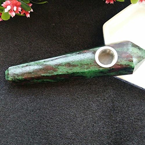 Red and Green Natural Crystal Quartz Point Wand Gemstone Healing 3PCS Metal Filters about 3.8-4.3 inches