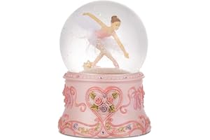 Septwonder Ballerina Snow Globe Plays Ballet Tune Swan Lake, Snowglobe for Wife, Daughter, Granddaughter and Granny
