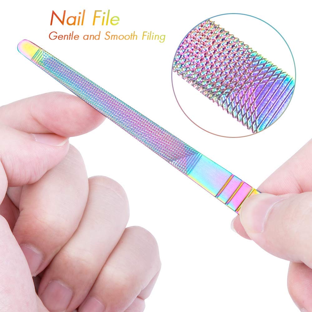 Cuticle Nippers Pusher Manicure Tools Set Jugaad Life 6Pcs Professional Stainless Steel Nail Clipper Pedicure Tweezer Knife Files Nail Care Tools Grooming Kit: Beauty