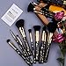 Docolor Makeup Brush Set 12PCS Premium Synthetic Foundation Brushes Set Brushes Kit for Eyeshadow Blending Blush Powder Concealers