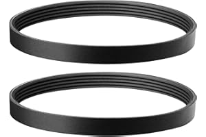 HASMX R15364B Serpentine Belt Fits for Vacuum Model PN12 Powerheads with The Grooved Motor Shaft, 2-Pack