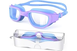 Zeligerstar Lunettes de natation pour enfants de 4 à 16 ans, lunettes de piscine anti-buée et UV pour enfants, adolescents et