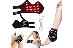 5000mAh Red Light Belt for Foot Ankle, Wrist, Elbow, Cordless Rechargeable Wrist Hands Wrap for Animal Limbs & Human Body wit