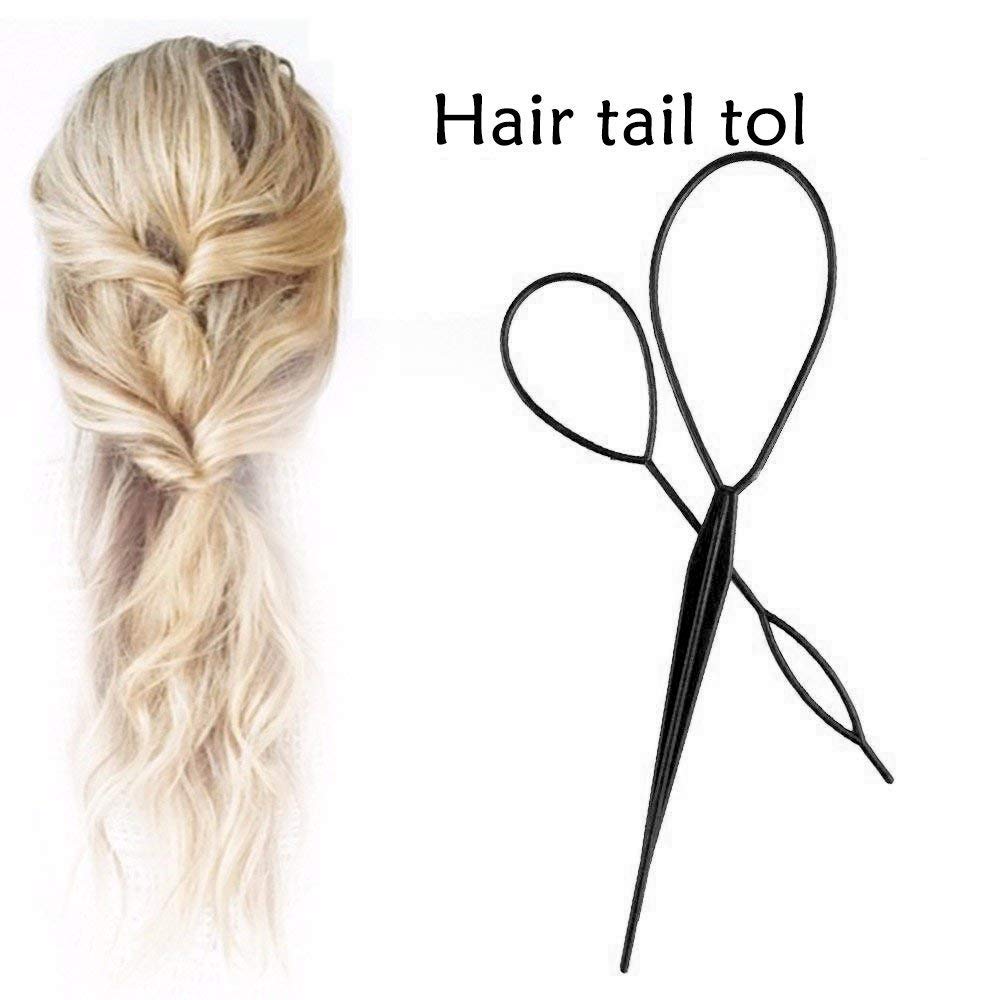 14 Pieces Topsy Tail Hair Styling Tool, Pack of 6 Pairs Topsy Turvy