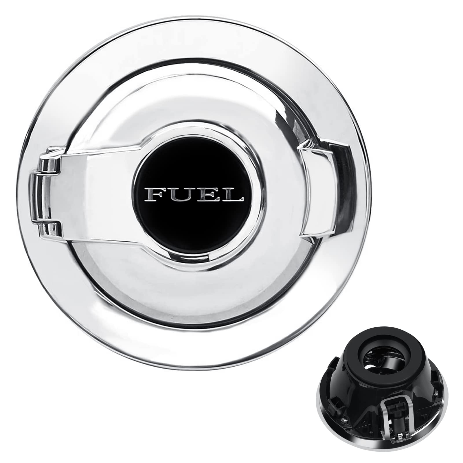 Photo 1 of 68250120AA Fuel Filler Door Cap Electroplate Silvery Gas Cover Cap Vapor Edition Compatible with 2008-2023 Dodge Challenger