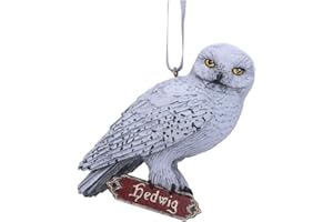 Nemesis Now Harry Potter Hedwig Hanging Ornament, White, 9cm