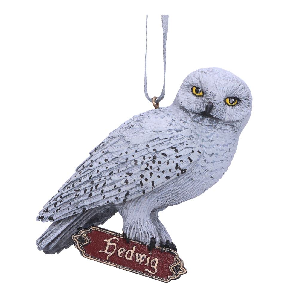 Nemesis Now Harry Potter Hedwig Hanging Ornament, White, 9cm