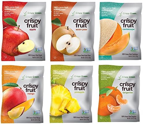 Crispy Green Variety Pack of 6 Assorted Fruits, 0.36 Ounce (12 Count) Variety Pack