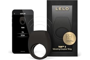 LELO TOR 3 Vibrating Penis Ring Cock Ring App Connected Adult Toy For Man and Woman With 8 Pleasure Settings For Enhanced Sen