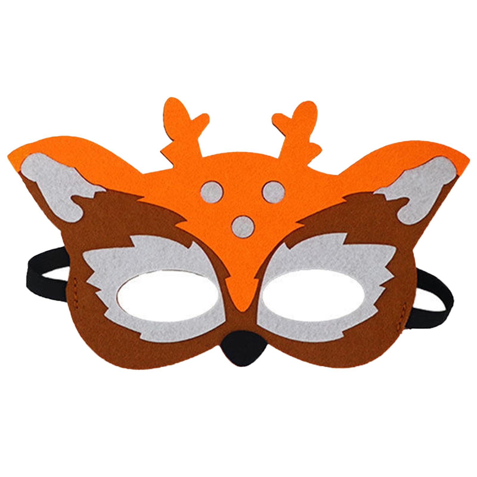Jtnohx Felt Animal Masks, 10 Pcs Halloween Mask for Kids, Animal Costume for Birthday Party Supplies (sika deer Mask)