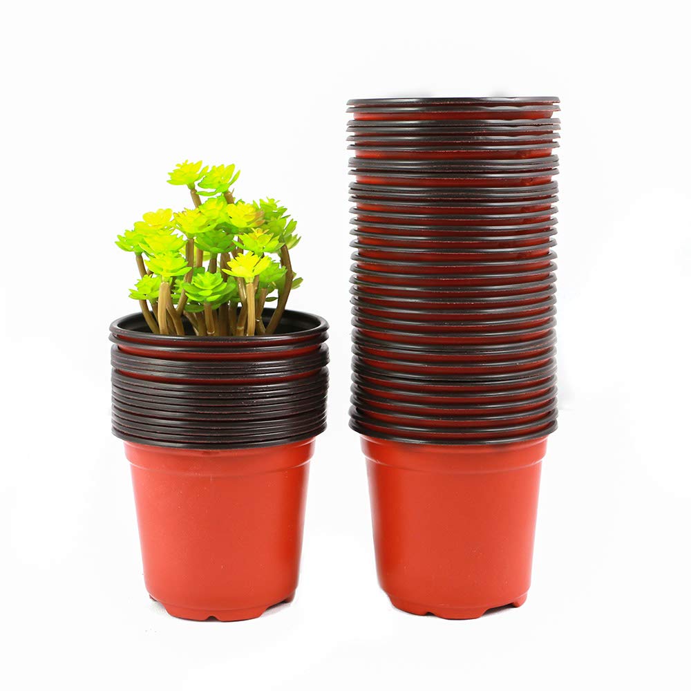 Plastic Planting Pots Seed Starter Grow Nursery Flower Herb Plant