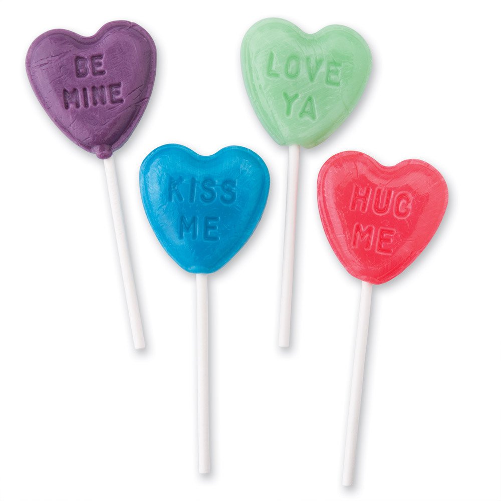 Sweetheart Lollipops Valentines Candy 20 per Pack