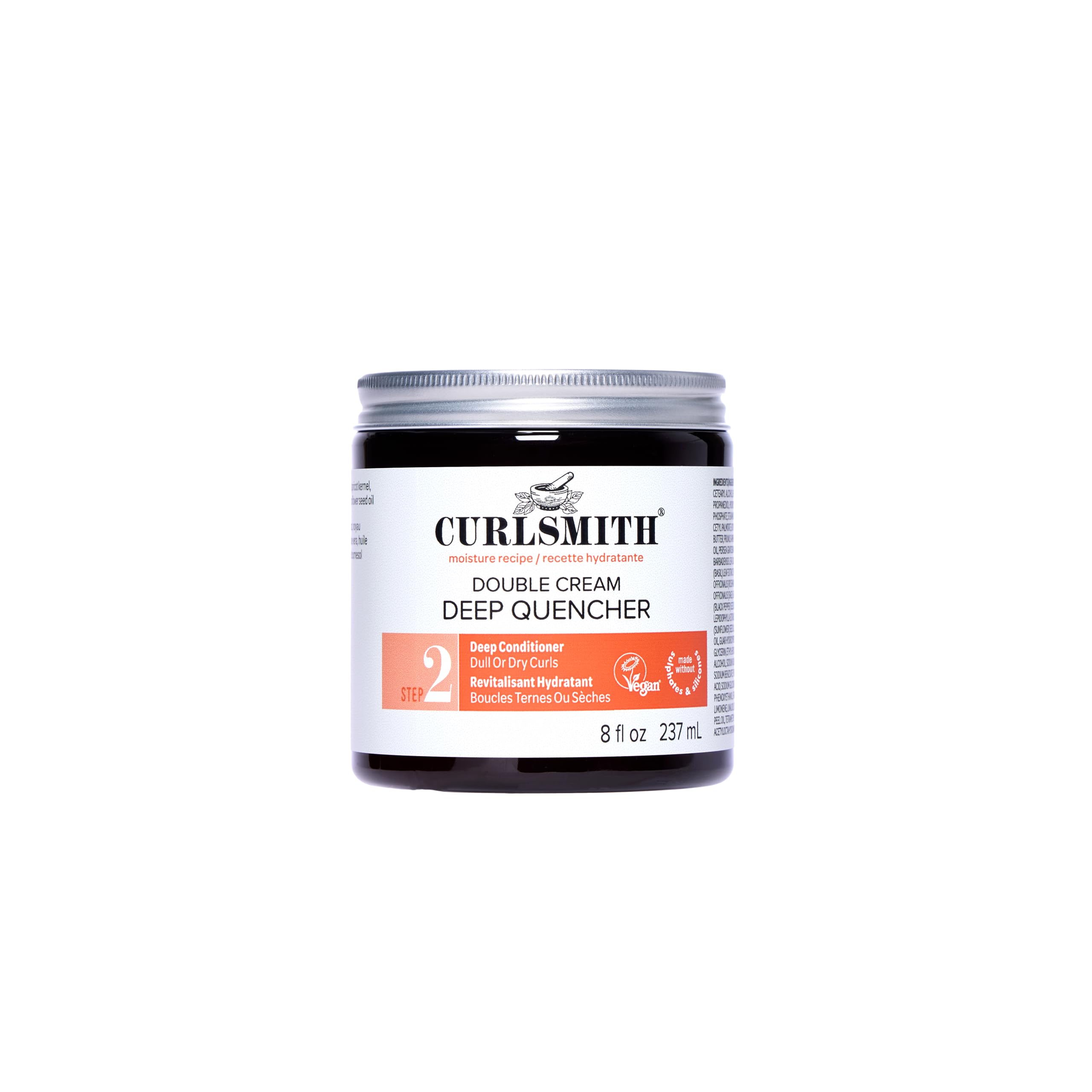 Curlsmith - Double Cream Deep Quencher - Vegan Moisturising Deep Conditioner for Ultra Dry, Wavy, Curly or Coily Hair (227g)