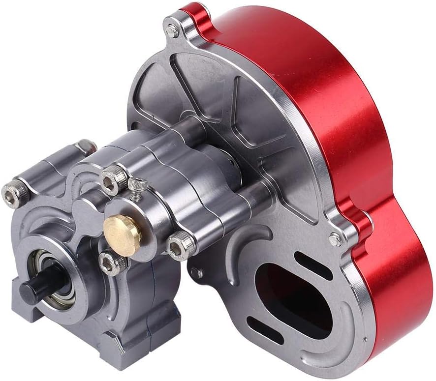 Center Transmission Case,Upgrade Accessory Center Gearbox with Motor Mount for AX10 SCX10 1/10 Scale RC Crawler Car Center Gear Box Mount Transmission Case Center Gearbox