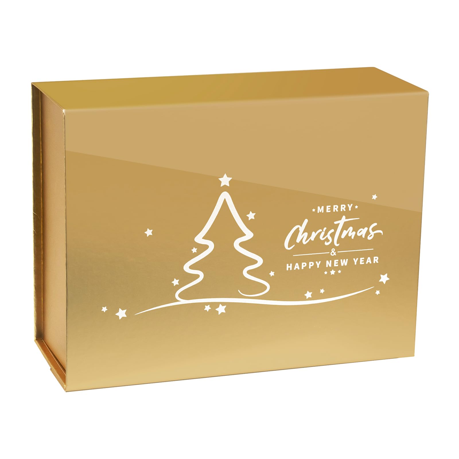 Photo 1 of CHARMGIFTBOX Christmas Gift Boxes with Lids, 9x7x3.5 Inches Luxury Xmas Eve Gift Box, Collapsible Gift Boxes with Magnetic Closure for Presents Wrapping Gifts