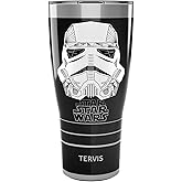 Tervis Triple Walled Star Wars Vader Trooper Insulated Tumbler Cup Keeps Drinks Cold & Hot, 30oz, Stainless Steel