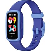 BIGGERFIVE Vigor 3 Kids Watch Fitness Tracker for Boys Girls Age 5-15 | 3ATM Waterproof, AMOLED Screen, NO PHONE Needed, Pedometer, Heart Rate, Sleep Monitor, Vibrating Alarm, 10 Sport Modes, E-Pet