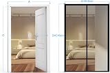 DIKER Magnetic Screen Door 160x210cm White Insect Mesh for French Patio Doors view 7