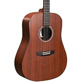 Martin D X1E Mahogany Left Handed Acoustic Electric Guitar