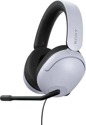 INZONE H3 - Auriculares para gaming, sonido espacial 360 para gaming, micrófono boom, para PC/PlayStation5, color blanco