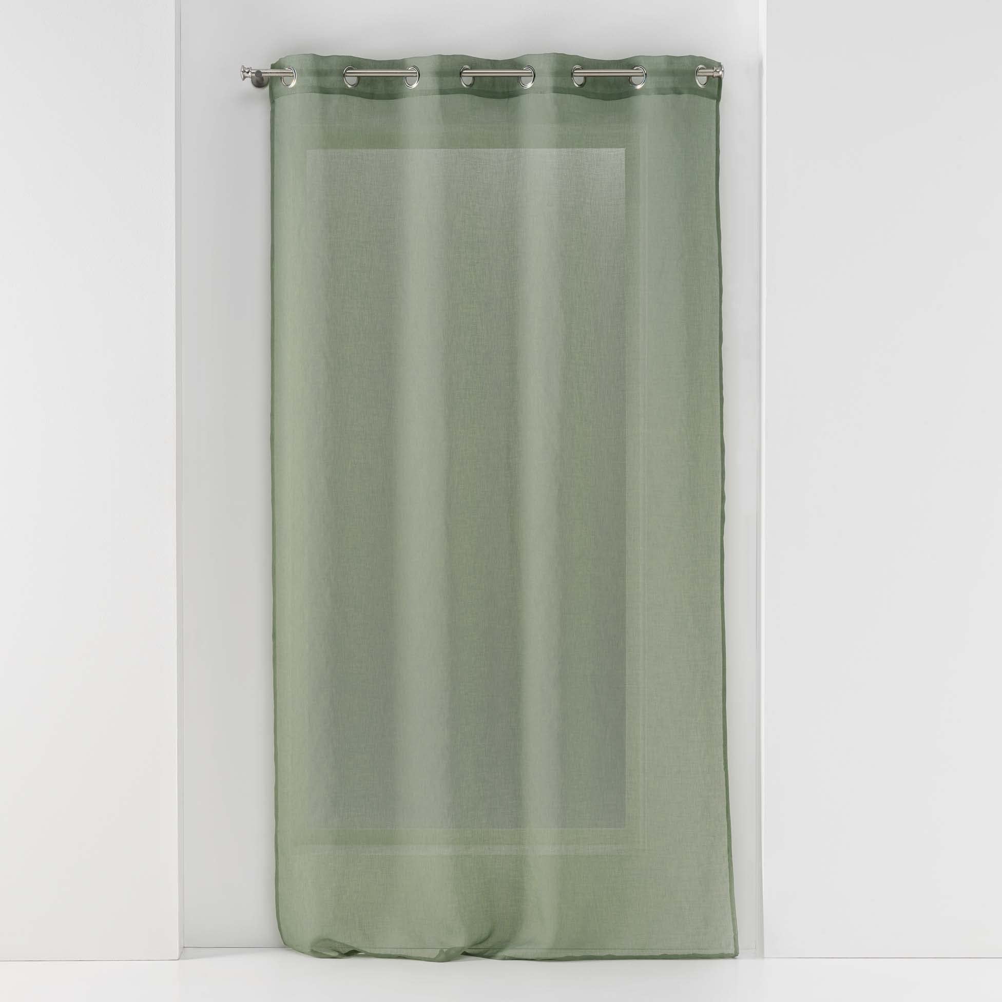 Douceur d'Intérieur, Khaki Sandblasted Eyelet Curtain 140 x 180 cm — image 1