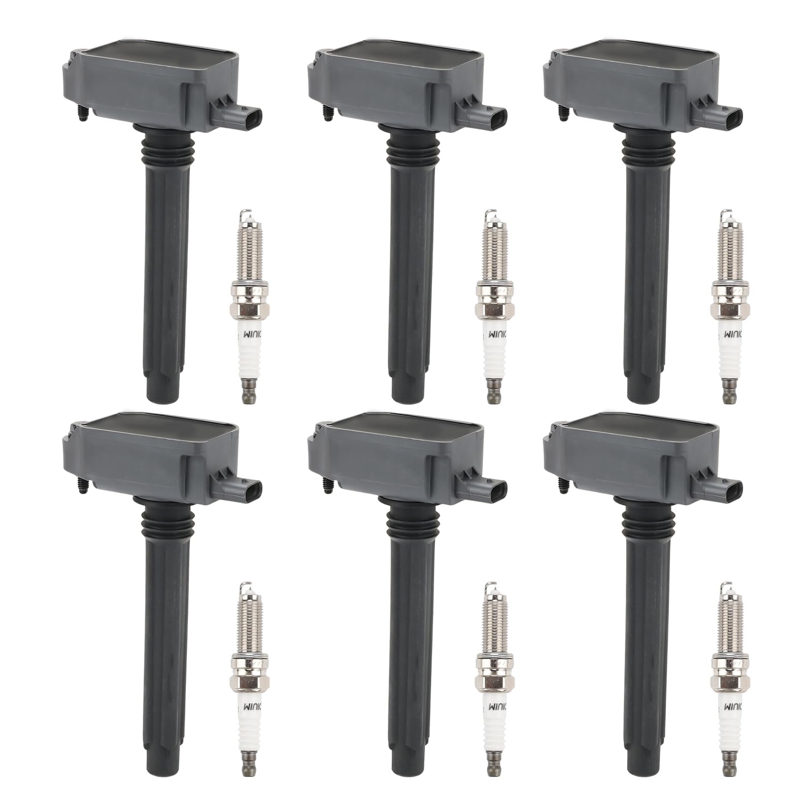 Photo 1 of JDMON Ignition Coils Pack with Spark Plug Compatible with Chrysler Pacifica, Jeep Grand Cherokee, Wrangler, Dodge Durango, Ram 1500 3.6L V6 2016-2019 Replacement for UF807 68223569AB