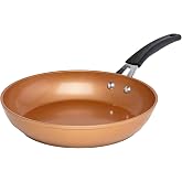 Ecolution Titanium Ceramic Easy Clean Endure Nonstick Silicone Stay Cool Handle, 9.5-Inch Fry Pan, Copper
