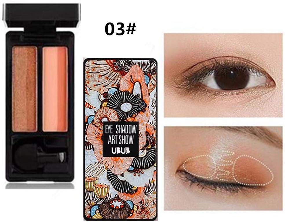 Lazy Eyeshadow Mixed Color Eyeshadow, Two Color Flash Gradient Eyeshadow Palette Eye Shadow
