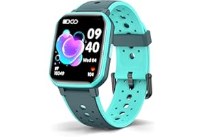 MgaoLo Kids Smart Watch for Boys Girls,Games Fitness Tracker with HR Sleep Monitor,Sport Activity Tracker with Pedometer Steps Calories Counter,DIY Watch Face Touchscreen