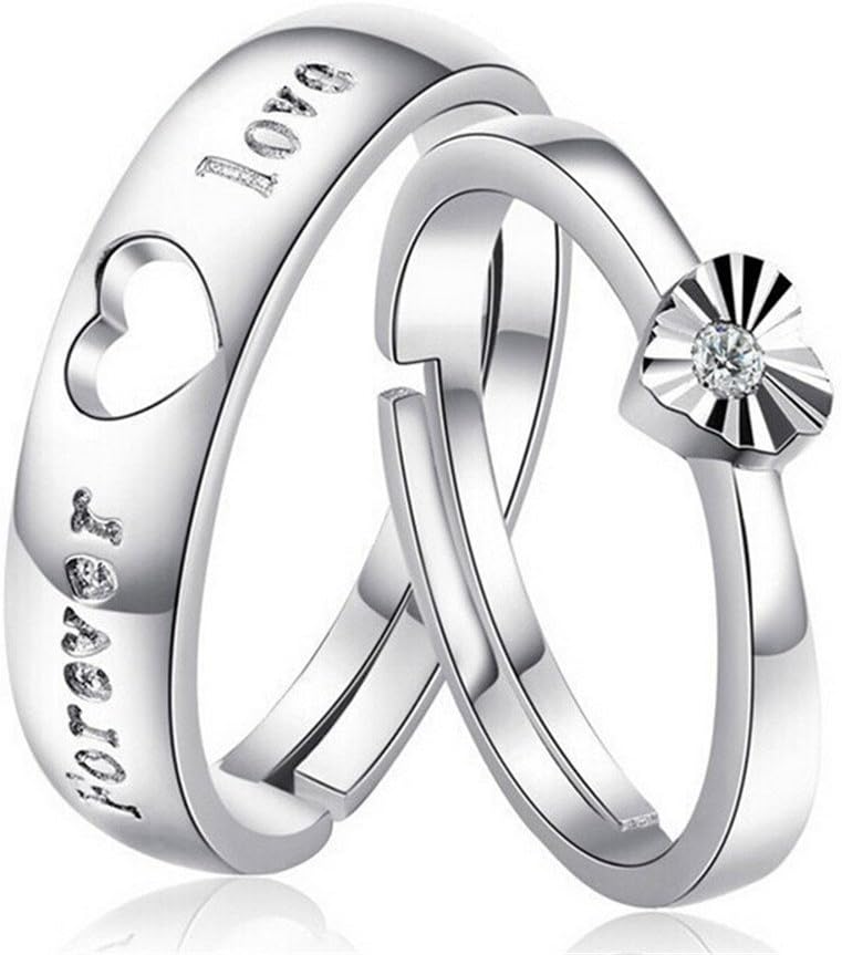 skyllc® Exquisite Korean Style Fashion Rhinestone Hearts and Arrows with Diamond Ring