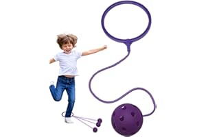Skipits for Kids, Ankle S-kip Toy, Lemon Twist S-kip T-oy, Jumping Ring Toys, Single-Leg Swing Rotating Soft Jumping Ring, Sp