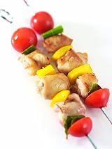 KitchenCraft Stainless Steel Flat Sided Skewers Set of 6 30cm Reusable BBQ view 2