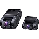 AUKEY Dual Dash Cam, 1080P HD Front and Rear Camera, 6-Lane 170° Wide-Angle Lens, Night Vision, G-Sensor, Dual-Port Car Charger
