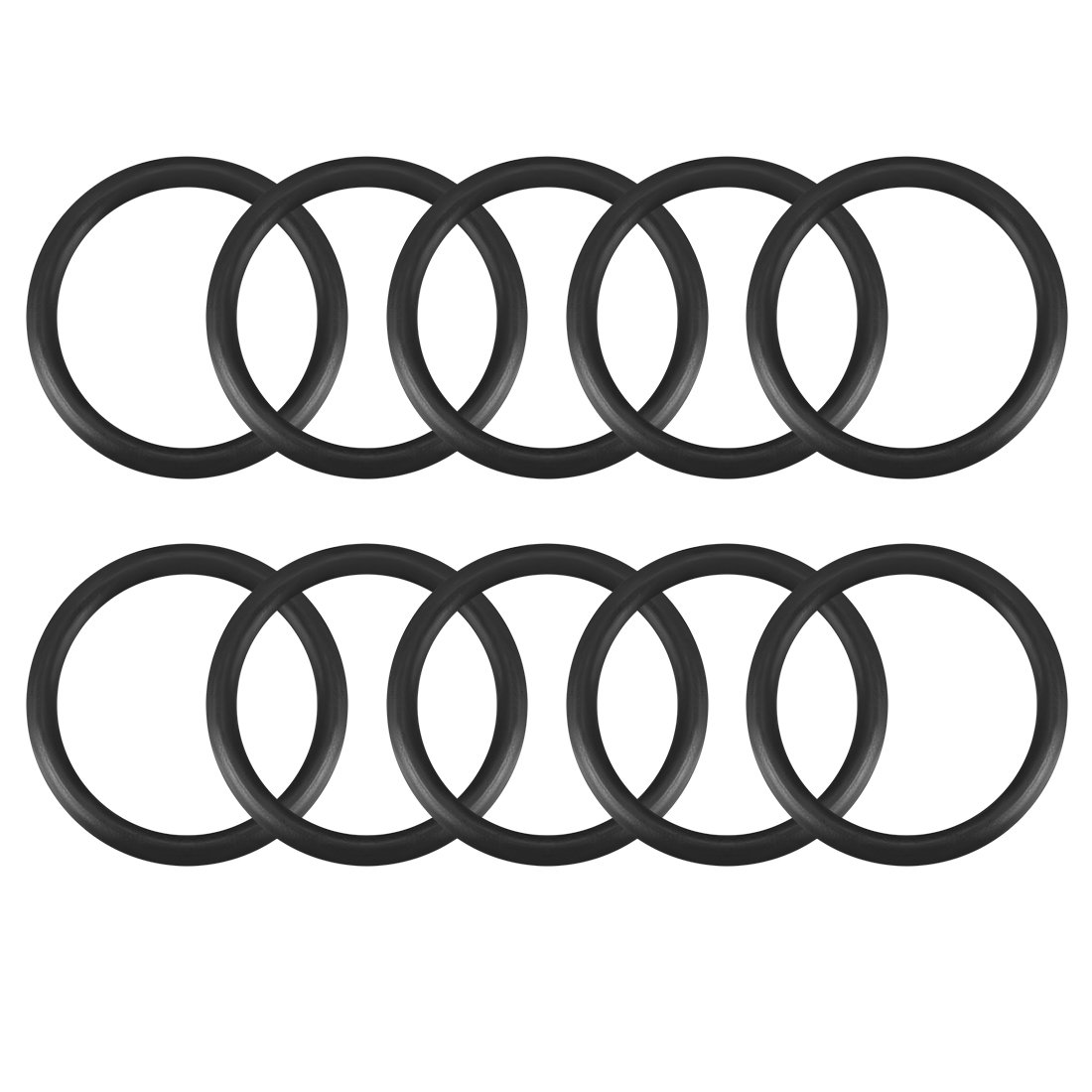 sourcing map Nitrile Rubber O-Rings 17.6mm OD 14mm ID 1.8mm Width, Metric Sealing Gasket, Pack of 10